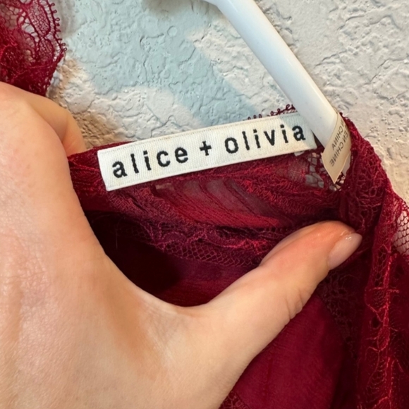 Alice and Olivia silk shirt red - Picture 4 of 9